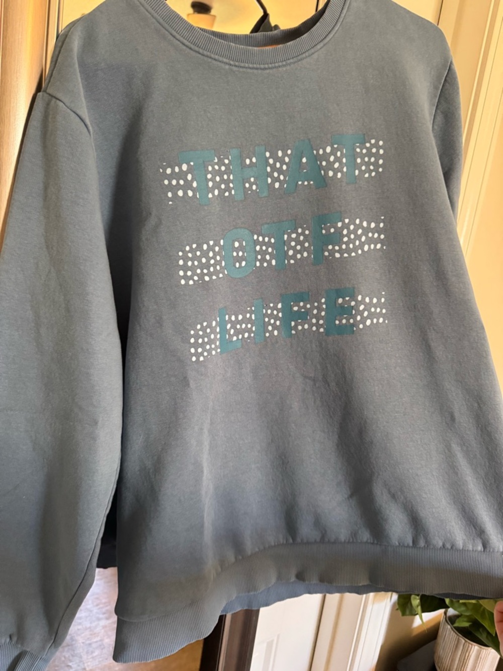 Blue Graphic Sweatshirt "That OTF Life"
